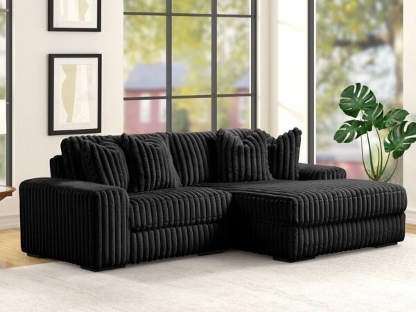 SUNDAY2 BLACK 2PC Sectional