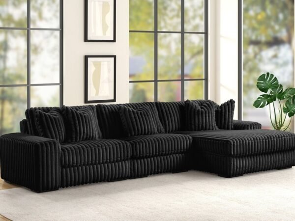 SUNDAY2 BLACK 3PC Sectional