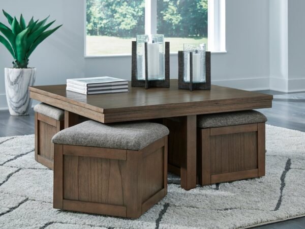 T738-20 Cocktail Table w/Stools