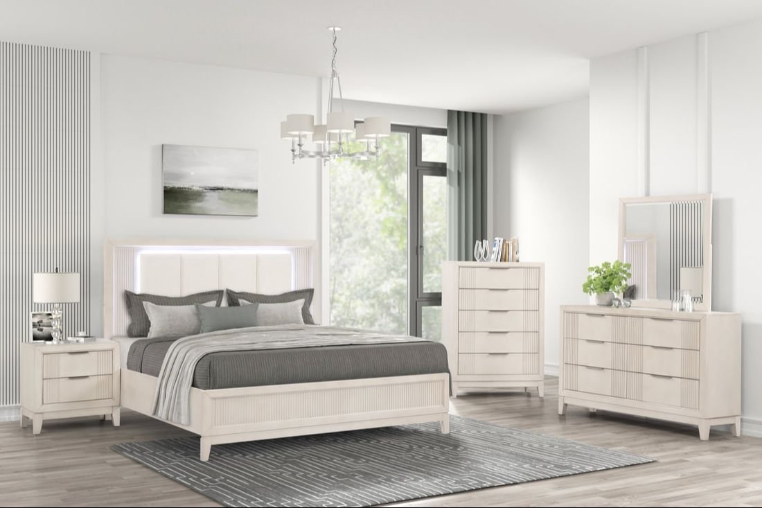 Uptown 4pc or 5pc Bedroom Set - Queen, King