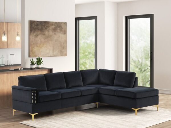 Vogue2 Black Sectional
