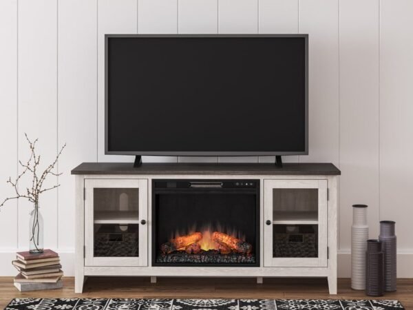 W287-68 TV Stand W/Fireplace 60" L