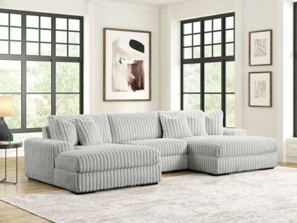 XL SUNDAY2 - GRAY 3PC Sectional
