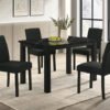 2120BK-5P RESIA DINING GROUP - BLACK